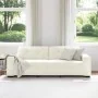 Sofá de 3 plazas en crema de 180 cm de terciopelo von , Sofas - Ref: Foro24-4105142, Preis: 260,16 €, Rabatt: %