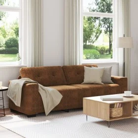 Sofá de 3 plazas Marrón 180 cm de cuero sintético de , Sofás - Ref: Foro24-4105144, Precio: 280,50 €, Descuento: %