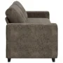Sofá de 3 plazas Gris Oscuro 180 cm de Cuero Sintético de , Sofás - Ref: Foro24-4105145, Precio: 280,50 €, Descuento: %