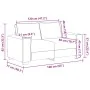 Sofá de 2 plazas 120 cm de lino de , Sofás - Ref: Foro24-4105165, Precio: 226,38 €, Descuento: %