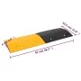 Badén de velocidad 5 uds caucho amarillo y negro 97x32,5x4 cm de , Señales de carretera y tráfico - Ref: Foro24-3157045, Prec...