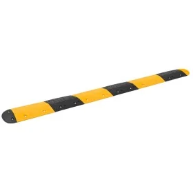 Badén de velocidad goma amarillo y negro 323x32,5x4 cm de , Señales de carretera y tráfico - Ref: Foro24-3157047, Precio: 181...