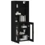 Aparador alto madera contrachapada negro 69,5x34x180 cm von , Sideboards - Ref: Foro24-3189302, Preis: 163,96 €, Rabatt: %