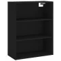 Aparador alto madera contrachapada negro 69,5x34x180 cm von , Sideboards - Ref: Foro24-3189302, Preis: 163,96 €, Rabatt: %