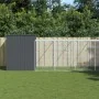 Caseta perros con corral acero galvanizado gris 214x865x181 cm de , Casetas para perros - Ref: Foro24-3189134, Precio: 843,10...