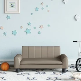 Sofá para niños de cuero sintético capuchino 70x45x30 cm de , Mobiliario para bebés y niños pequeños - Ref: Foro24-3196278, P...
