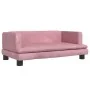 Sofá para niños de terciopelo rosa 80x45x30 cm de , Mobiliario para bebés y niños pequeños - Ref: Foro24-3196308, Precio: 68,...