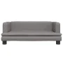 Sofá para niños de cuero sintético gris 80x45x30 cm de , Mobiliario para bebés y niños pequeños - Ref: Foro24-3196315, Precio...