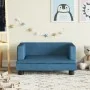 Sofá para niños de terciopelo azul 60x40x30 cm de , Mobiliario para bebés y niños pequeños - Ref: Foro24-3196317, Precio: 57,...