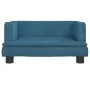 Sofá para niños de terciopelo azul 60x40x30 cm de , Mobiliario para bebés y niños pequeños - Ref: Foro24-3196317, Precio: 57,...