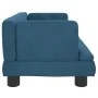Sofá para niños de terciopelo azul 60x40x30 cm de , Mobiliario para bebés y niños pequeños - Ref: Foro24-3196317, Precio: 57,...