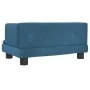 Sofá para niños de terciopelo azul 60x40x30 cm de , Mobiliario para bebés y niños pequeños - Ref: Foro24-3196317, Precio: 57,...