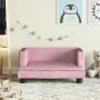 Sofá para niños de terciopelo rosa 60x40x30 cm de , Mobiliario para bebés y niños pequeños - Ref: Foro24-3196320, Precio: 57,...
