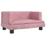 Sofá para niños de terciopelo rosa 60x40x30 cm de , Mobiliario para bebés y niños pequeños - Ref: Foro24-3196320, Precio: 57,...