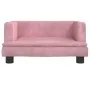 Sofá para niños de terciopelo rosa 60x40x30 cm de , Mobiliario para bebés y niños pequeños - Ref: Foro24-3196320, Precio: 57,...