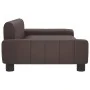 Sofá para niños de cuero sintético marrón 90x53x30 cm de , Mobiliario para bebés y niños pequeños - Ref: Foro24-3196265, Prec...