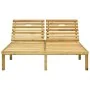 Tumbona doble y cojines negros madera pino impregnada von , Liegen - Ref: Foro24-3065886, Preis: 217,97 €, Rabatt: %