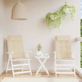 Cojines de silla con respaldo alto 2 uds tela Oxford beige de , Cojines para sillas y sofás - Ref: Foro24-361883, Precio: 34,...