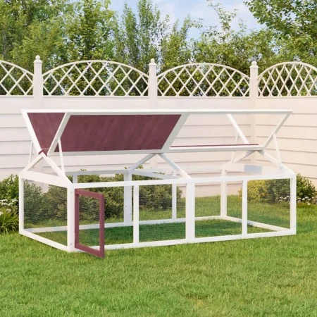 Corral de animales madera maciza pino moca 200x112,5x74 cm de , Jaulas y habitáculos para animales pequeños - Ref: Foro24-172...
