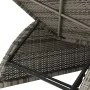 Tumbona de jardín con cojín de ratán sintético gris oscuro by , Loungers - Ref: Foro24-317178, Price: 204,43 €, Discount: %