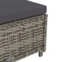 Tumbona de jardín con cojín de ratán sintético gris oscuro by , Loungers - Ref: Foro24-317178, Price: 204,43 €, Discount: %