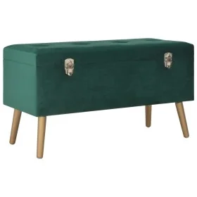 Banco con compartimento de terciopelo verde 80 cm von , Bänke für Hallen und Lager - Ref: Foro24-329929, Preis: 95,40 €, Raba...