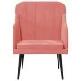Sillón de terciopelo rosa 63x76x80 cm de , Sillones - Ref: Foro24-351457, Precio: 97,72 €, Descuento: %