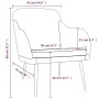 Sillón de terciopelo rosa 63x76x80 cm de , Sillones - Ref: Foro24-351457, Precio: 97,72 €, Descuento: %