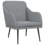 Sillón de tela gris claro 63x76x80 cm de , Sillones - Ref: Foro24-351474, Precio: 100,65 €, Descuento: %