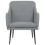 Sillón de tela gris claro 63x76x80 cm de , Sillones - Ref: Foro24-351474, Precio: 100,65 €, Descuento: %