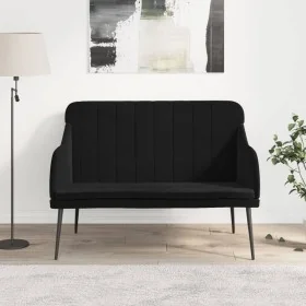 Banco de terciopelo negro 110x76x80 cm by , Banks - Ref: Foro24-351469, Price: 142,38 €, Discount: %