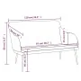 Banco de terciopelo negro 110x76x80 cm de , Bancos - Ref: Foro24-351469, Precio: 142,38 €, Descuento: %