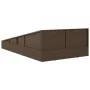 Tumbona cama de jardín ratán sintético marrón 110x200 cm de , Camas para exteriores - Ref: Foro24-42666, Precio: 293,41 €, De...