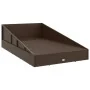 Tumbona cama de jardín ratán sintético marrón 110x200 cm de , Camas para exteriores - Ref: Foro24-42666, Precio: 293,41 €, De...