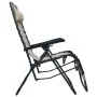 Tumbona plegable de terraza textileno crema de , Tumbonas - Ref: Foro24-47900, Precio: 105,35 €, Descuento: %