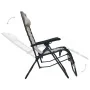 Tumbona plegable de terraza textileno crema de , Tumbonas - Ref: Foro24-47900, Precio: 105,35 €, Descuento: %