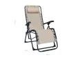 Tumbona plegable de terraza textileno crema de , Tumbonas - Ref: Foro24-47900, Precio: 105,35 €, Descuento: %