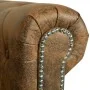 Sofá Chesterfield de 3 plazas cuero sintético marrón de , Sofás - Ref: Foro24-243620, Precio: 534,94 €, Descuento: %