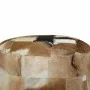 Puf de piel genuina redondo 50x50x45 cm de , Otomanas - Ref: Foro24-244548, Precio: 179,81 €, Descuento: %