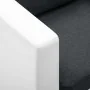 Sofá de 3 plazas de cuero sintético blanco y gris oscuro de , Sofás - Ref: Foro24-247175, Precio: 377,52 €, Descuento: %
