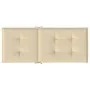 Cojín silla de jardín respaldo alto 2 uds tela beige 120x50x3cm de , Cojines para sillas y sofás - Ref: Foro24-47542, Precio:...