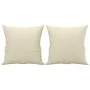 Sofá de 2 plazas con cojines cuero sintético color crema 120 cm de , Sofás - Ref: Foro24-3200799, Precio: 216,48 €, Descuento: %