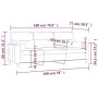 Sofá de 3 plazas con cojines tela rojo tinto 180 cm de , Sofás - Ref: Foro24-3200835, Precio: 274,15 €, Descuento: %