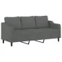 Sofá de 3 plazas con cojines tela gris oscuro 180 cm de , Sofás - Ref: Foro24-3200854, Precio: 298,31 €, Descuento: %