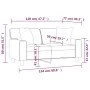 Sofá de 2 plazas con cojines cuero sintético negro 120 cm de , Sofás - Ref: Foro24-3200861, Precio: 288,28 €, Descuento: %