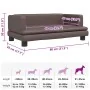 Cama para perros de cuero sintético marrón 80x45x30 cm de , Camas para perros - Ref: Foro24-171903, Precio: 69,76 €, Descuent...