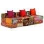 Puf modular de 3 plazas de tela patchwork de , Cojines para sillas y sofás - Ref: Foro24-244983, Precio: 751,30 €, Descuento: %