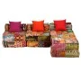 Puf modular de 3 plazas de tela patchwork de , Cojines para sillas y sofás - Ref: Foro24-244983, Precio: 751,30 €, Descuento: %