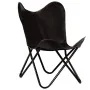 Silla mariposa butterfly para niños de cuero auténtico negro de , Sillones - Ref: Foro24-246385, Precio: 76,11 €, Descuento: %