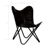 Silla mariposa butterfly para niños de cuero auténtico negro de , Sillones - Ref: Foro24-246385, Precio: 76,11 €, Descuento: %